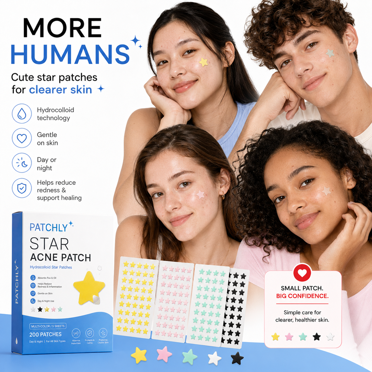 Patchly Star Acne Patches