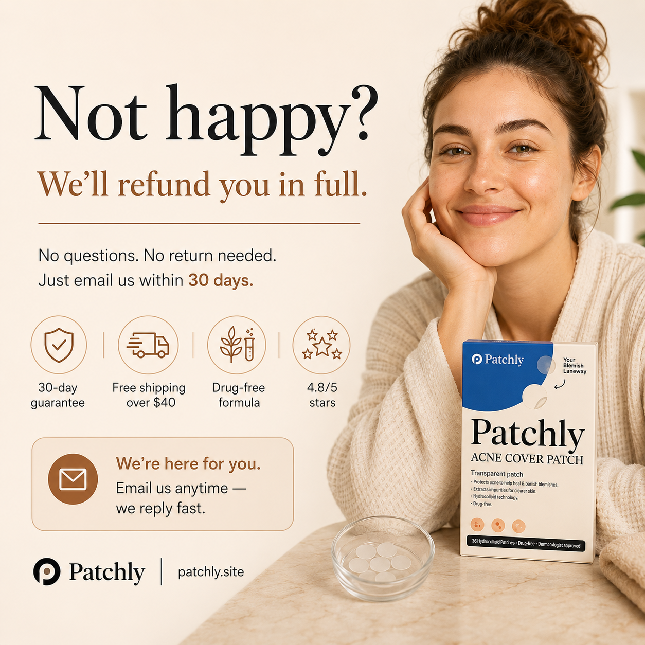 Patchly Overnight Acne Patches