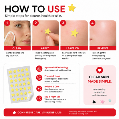 Patchly Star Acne Patches