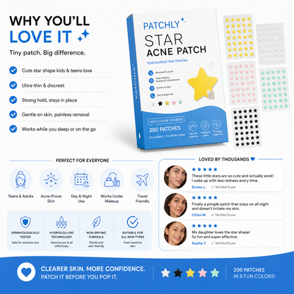 Patchly Star Acne Patches