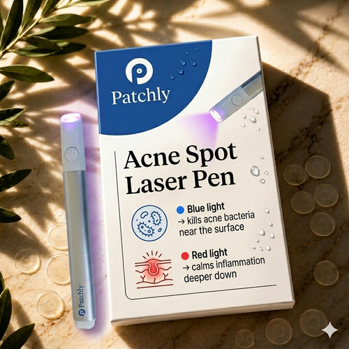 Patchly Clear Pen — Red & Blue Light