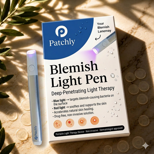 Patchly Clear Pen — Red & Blue Light